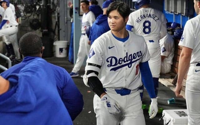 大谷翔平が「かわいすぎだろ」　ベンチで見せた“新技”にファン悶絶「笑顔素敵」