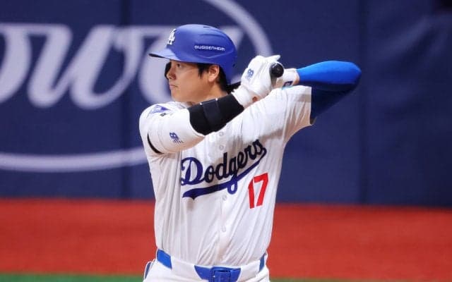 大谷翔平に待望の今季1号特大弾！ ドジャースは4連勝　開幕から9試合連続5得点以上と記録更新も