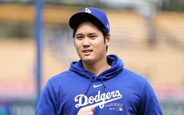 大谷翔平の首元に…さりげない変化「やっぱりつけている」　インタ中の“新装備”に再脚光