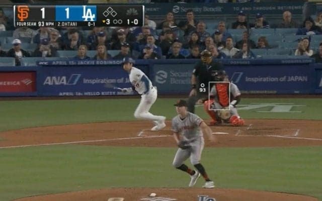 大谷翔平、最初の3歩がヤバすぎる… 反則級に急加速する“足”で奪った内野安打にファン騒然 「速すぎるだろ」「ずっと走ってたもんな」