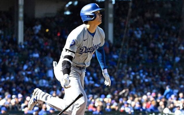 【MLB】「片手打ちを成し遂げた」大谷翔平、今季2号に“マニア”も熱狂　現地記者は復調モードに期待「オオタニが熱を帯びてきた」