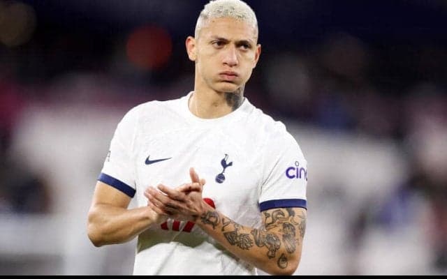 今季10発リシャルリソンがヒザの問題で今週末欠場に　トッテナム監督が明らかに