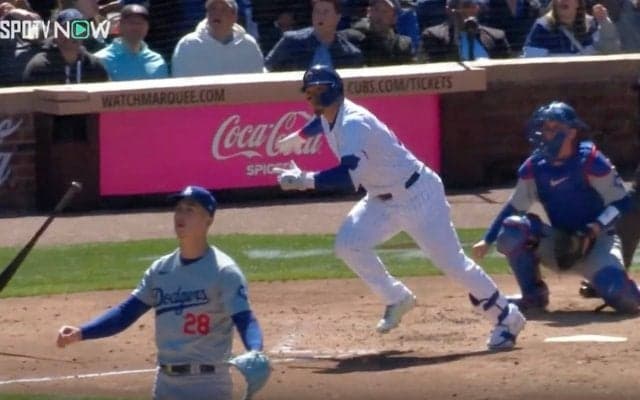 巨大化して大暴れ！カブス・鈴木誠也の“バット投げ”がヤバすぎると話題に 「これはメジャーの強打者」「かなり飛んでるな」