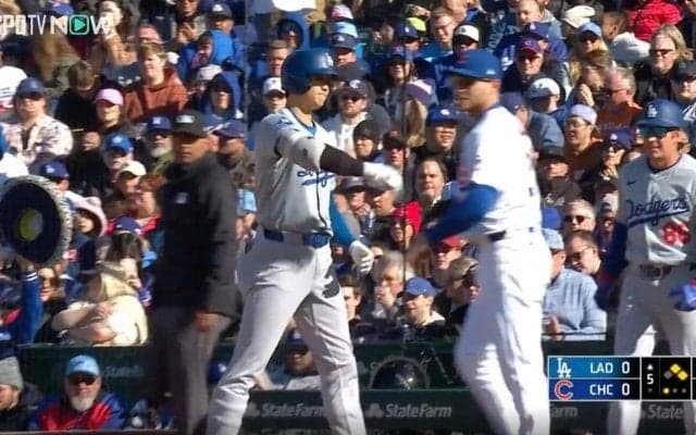 大谷翔平は一体、何を考えていたのか…！？ 逆方向ヒット後に一瞬だけ見せた“腕の動き”にファン騒然 「打ちまくりそうだな」「大谷やっぱりすげえな」