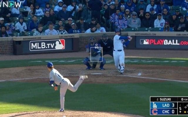 鈴木誠也がイラついた！ 山本由伸の伸び上がる“剛速球ストレート”が話題に　空振り三振に斬った一球にファン騒然 「オリックス時代を思い出す」「カーブ投げないんかいw」