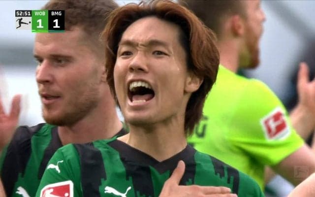 「最高にカッコイイ！」板倉滉、強烈ミドルシュートで値千金の同点ゴール！ 歓喜の雄叫びにファン大興奮「えっぐい」「夜中に声出た」ボルシアMGを５試合ぶり勝利に導く