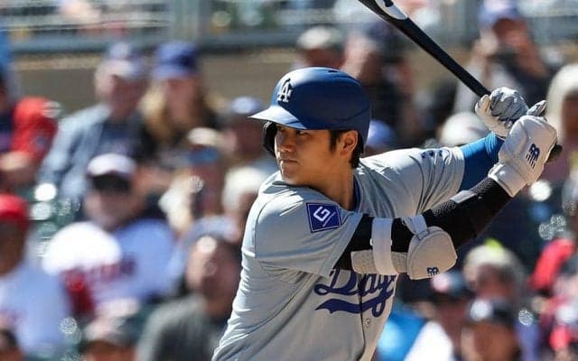 大谷翔平、痛烈安打で7戦連続H　2戦ノーアーチで日本人最多HR記録お預け…ド軍惜敗