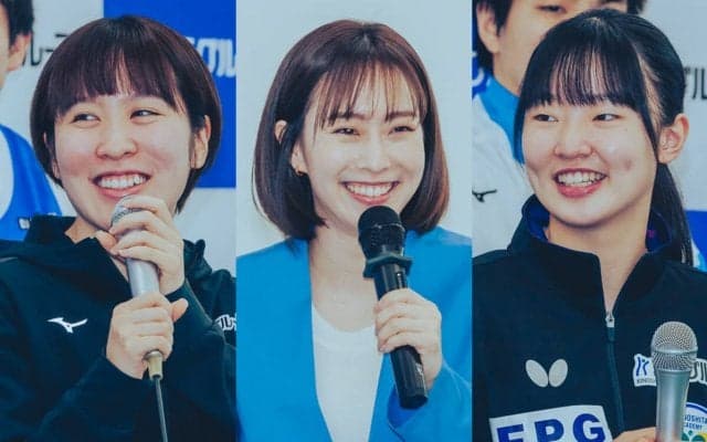 石川佳純が平野美宇＆張本美和にインタビュー「リフレッシュ方法は？」「パリ五輪へのイメージは？」