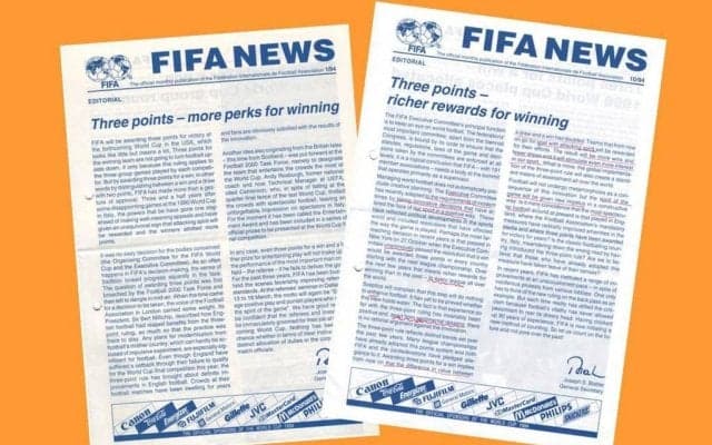 引き分けはいつから｢勝ち点１｣になったのか？(1)　R・バッジョW杯の｢得点｣増加と負け同然の｢思考｣停止(1)