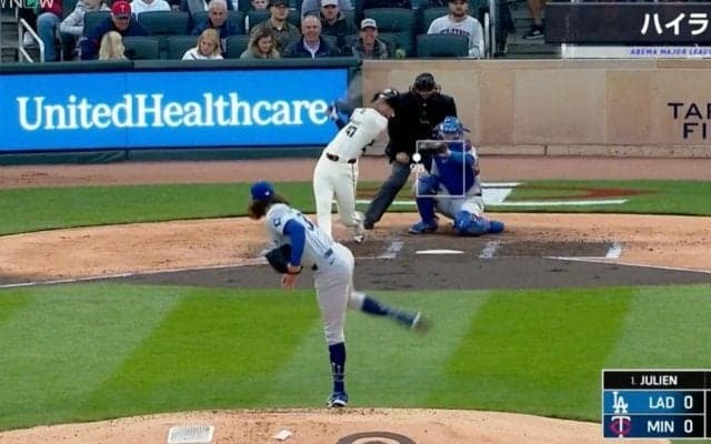 こんなボール打てねえだろ！ “大谷翔平が呼んだ男”の豪速球がヤバすぎる　キャッチャーを破壊するレベルの“衝撃の捕球音”にファン騒然 「怖すぎるだろ」「バット折れそう…」