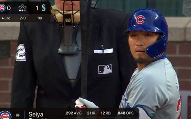 カブス鈴木誠也が今季チームトップタイの15本目の安打 チームはマリナーズに敵地で連敗