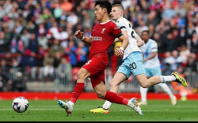 決定力欠いたリバプールが“傑出”のC・パレスにアンフィールドで敗戦…遠藤航は前半のみの出場に【プレミアリーグ】