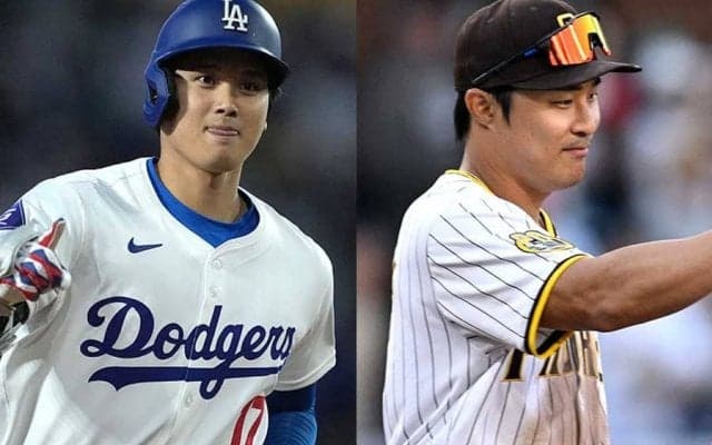 大谷翔平と「何話してたんだろ」　のけぞって説明…塁上での“日韓交流”が「かわいい」