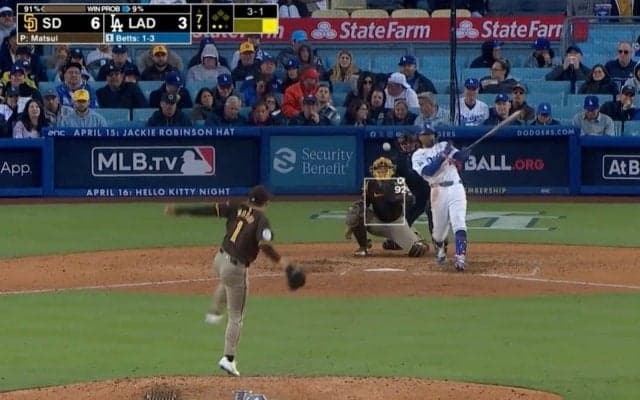 球場騒然！パドレス・松井裕樹がヤバすぎる… メジャー強打者が打てない　エグい内角球でMVP男ベッツをあっさり仕留めた瞬間  「だから言ったろ」「過小評価してたの誰？」