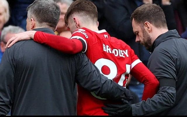 C・パレス戦負傷交代のブラッドリー、約3週間の離脱に