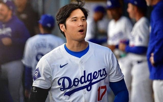 身長206cmの有名人と並び実感…大谷翔平は「かなりデカい」　異次元共演に米記者驚愕