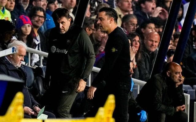 「11vs11ならどうなっていたか」DOGSO退場で一変…ホームで逆転負け敗退のバルセロナ・チャビ監督「10人に減った後にこうした結果が生まれることは残念」