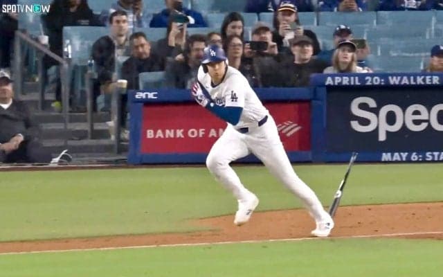 大谷翔平が「マジでイチロー化してる」　右手一本で流し打ち→“爆速”内野安打「あしはっや」驚異の俊足でレジェンド化
