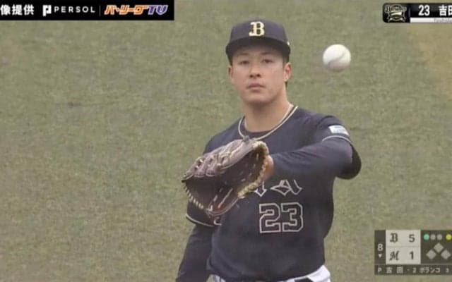 完全覚醒か…？ オリックスで魔改造された元・日本ハムのドラ1ルーキー・吉田輝星、インコースにズバッと決まるノビのあるストレートがエグすぎる瞬間