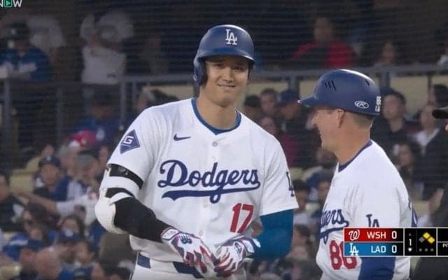 放送事故レベル！ 大谷翔平、カメラに向かって一瞬だけ見せた“表情”がヤバすぎると話題に　ファン騒然 「えっ？w」「さすがに反則でしょ」