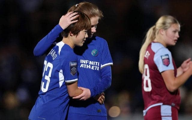 なでしこFW浜野まいかがチェルシー初ゴール！ 初先発での一撃にチームメイトも喜び爆発「素晴らしい笑顔」