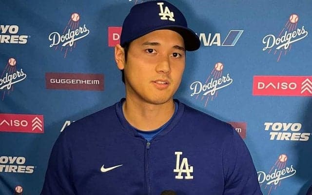 “ド軍での重圧”は「エ軍に対して失礼」　大谷翔平が明かす思い「1打席1打席が大事」