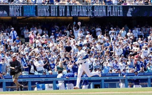 【MLB】「スーパースターのパワーショー」大谷翔平、今季5号を現地記者が絶賛　次は“ロバーツ監督超え”に照準か