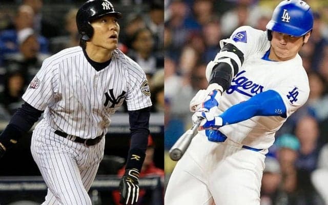 大谷翔平と松井秀喜の“決定的違い”　「53/85」…長距離砲で異なる分布図