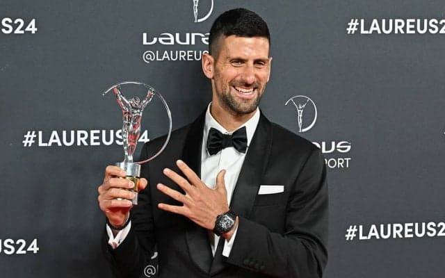 ジョコビッチ、5度目のローレウス年間最優秀男子選手賞に輝く「支えてくれたチーム、刺激的なライバルのおかげ」