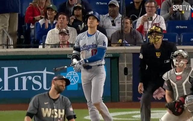 大谷翔平、2戦連発6号は137メートル超特大弾 打球速度191キロはキャリア最速　8戦連続安打もマークでドジャース連勝