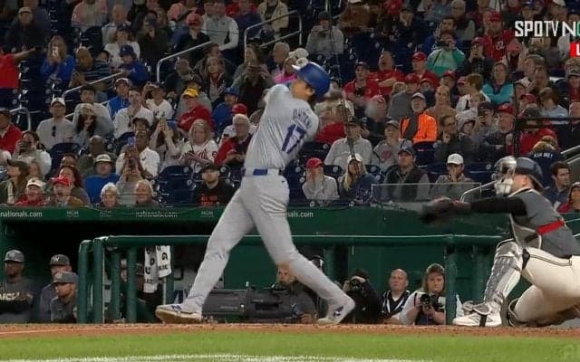 どこまで飛ばすんだ大谷翔平！ キャリア最速＆今季最長の超特大弾に「一瞬時が止まった」「そこまで飛ぶかよ」
