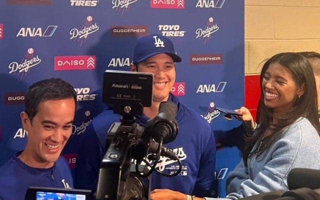 大谷翔平、“通訳問題”で笑いを誘う　水原氏の解雇から1か月「新しい通訳が素晴らしい」