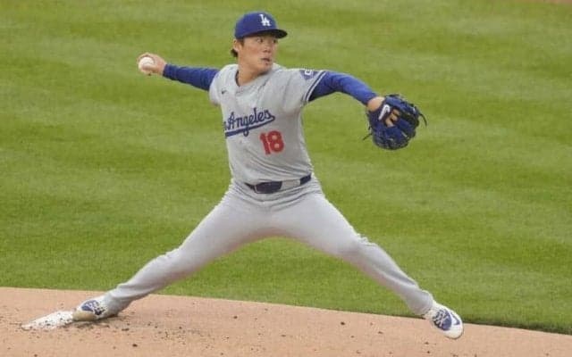 山本由伸が6回無失点で2勝目！ 強烈ピッチャーライナー襲うも「クレイジーなキャッチ」「反射神経すごい」現地も驚き