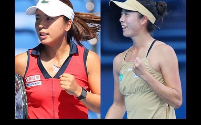 本玉真唯と柴原瑛菜が4強