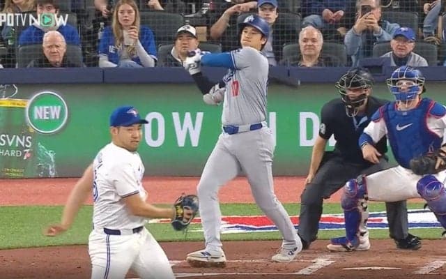 一体、何が起きた…！？ 大谷翔平、191キロ爆速ヒットで“異変” 打たれた菊池雄星の“絶望リアクション”がヤバすぎる「化け物だな」「後輩とはいえ相手が悪い」