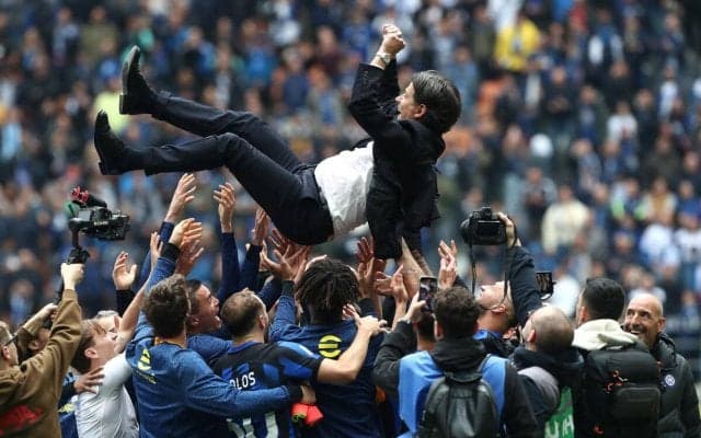 「我々がイタリアのチャンピオンだ」声が出なくなってしまったインザーギ監督、ファン・サポーターの前で感謝の言葉「みんながこれに値する」