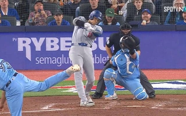 大谷翔平、悔しい同点機の凡退 一瞬見せた今季最大レベルの“ぷく顔”が話題に「チャンスだったのに」