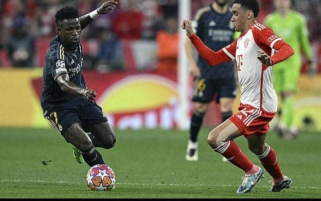 ヴィニシウス2発で追いついたマドリーが敵地でドロー…バイエルンは一時逆転も先勝ならず【CL】