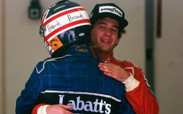 アイルトン・セナとホンダの深い絆、マンセルとの涙の抱擁......F1フォトグラファー・桜井淳雄がとらえた名場面