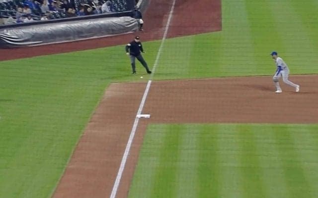 放送事故レベル！ 審判にヤバすぎるアクシデント発生　強烈な“高速ライナー”が直撃… 一体、どうなったのか！？「大丈夫かよ…」「絶対あかんやつ」