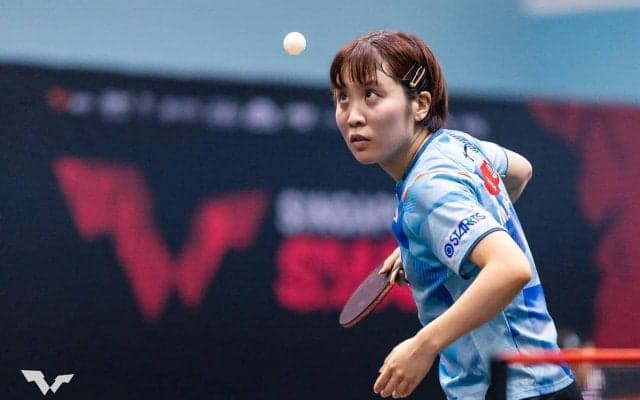 平野美宇、ストレート快勝で好スタート　スロバキア選手に中盤苦戦も最後は主導権握る【サウジスマッシュ】