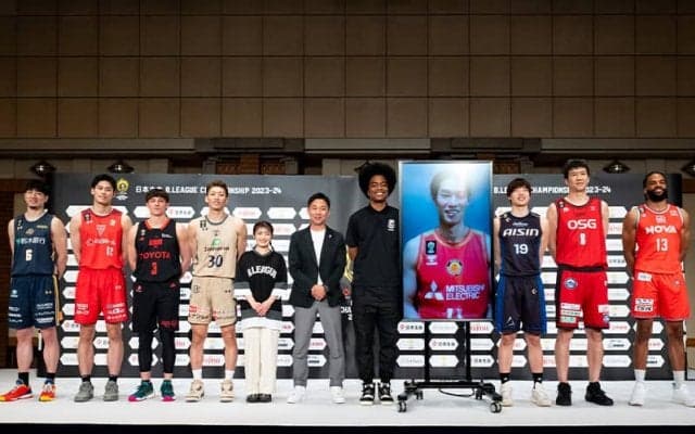 BリーグCS進出会見に8チームの代表選手が集結…“前年王者”琉球の今村「チャレンジャーの気持ちを持って」