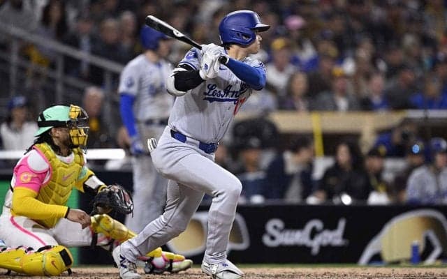 【MLB】大谷翔平、松井裕樹から“172キロ”二塁打で「同点劇」お膳立て　3試合ぶりマルチ安打