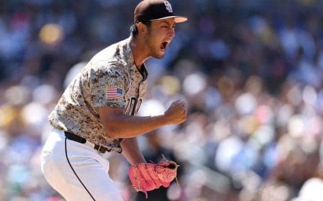 ダルビッシュ有が日米通算199勝達成！ 7回無失点「気合い十分」の熱投！ 大谷翔平は腰の張りで欠場し対戦は実現せず