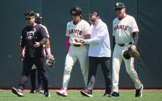 176億円韓国人スターが左肩靭帯を損傷か　フェンスに激突…立ち上がれず悶絶