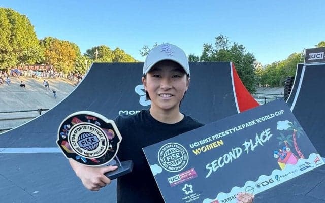 世界最高峰の舞台で最年少の快挙。小澤美晴が初ワールドカップで準優勝「FISE Montpellier 2024」BMXフリースタイル・パーク種目