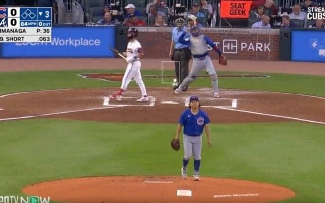 球場騒然！ カブス･今永昇太のボールで“異変”が起きた…！？ 見逃し三振した打者のリアクションがヤバすぎる 「そりゃキレるわw」「カッコ良すぎる」