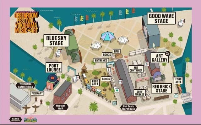 GREENROOM FESTIVAL’24 エリアMAPが公開！