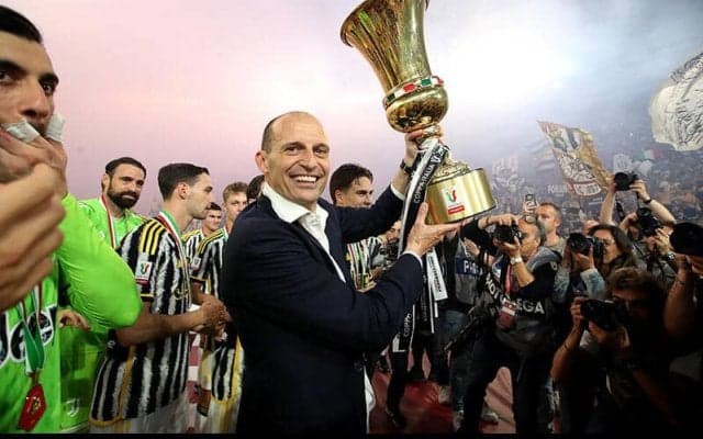 「喜びを与えてくれた」コッパ・イタリア優勝で3シーズンぶりタイトル、アッレグリ監督は歓喜「勝利はユベントスのDNAの中に」