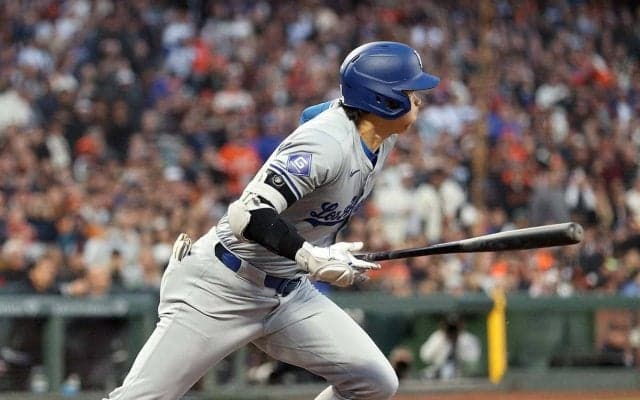 【MLB】大谷翔平、3試合連続安打“165キロ”中前打　打率、安打数もリーグトップに
